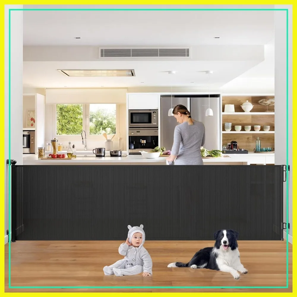 Retractable Pet Gate Extends to 110" Wide, 34" Tall for Stairs, Doorways, Hallways, Deck, Porch
Retractable Pet Gate Extends to 110" Wide, 34" Tall for Stairs, Doorways, Hallways, Deck, Porch