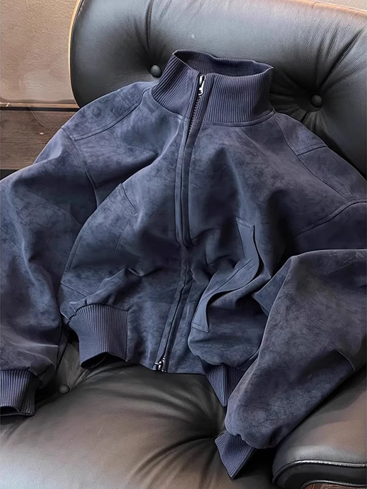 American Dyed Dir Leather Jaet Men's Spring Autumn Sle Cleanfit Flight oulder Pad Baseball Coat k Blue Polyester N...
American Dyed Dir Leather Jaet Men's Spring Autumn Sle Cleanfit Flight oulder Pad Baseball Coat k Blue Polyester N...