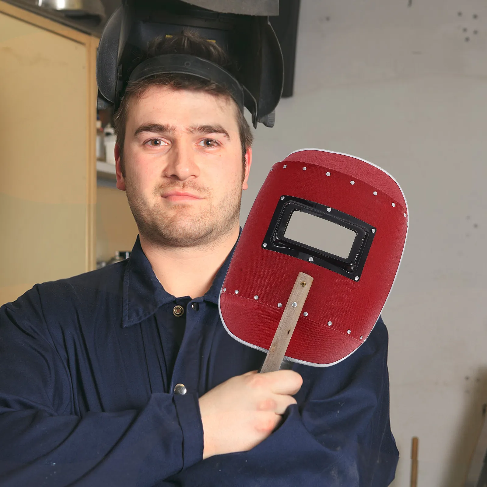 Handheld Welder Mask Heavy Duty Aluminum Wood Paper Frame High Transparency Filter Lens Welding Protective Mask for Fabrication
Handheld Welder Mask Heavy Duty Aluminum Wood Paper Frame High Transparency Filter Lens Welding Protective Mask for Fabrication