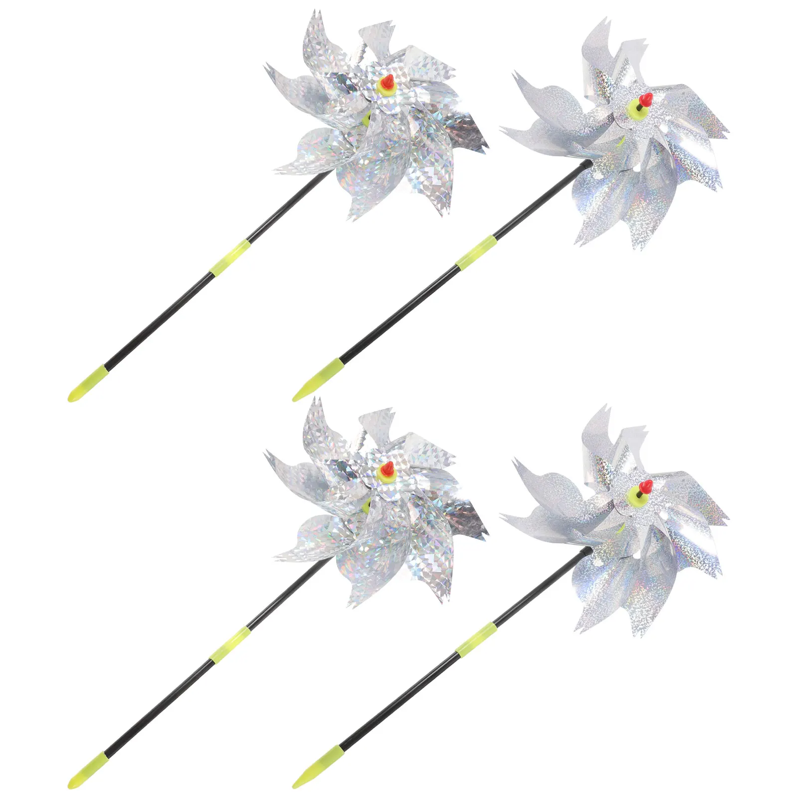 4pcs Bird Deterrent Windmill Reflective Spinner Yard Garden Plastic Anti Bird Windmills Pattern Outdoor Decoration
4pcs Bird Deterrent Windmill Reflective Spinner Yard Garden Plastic Anti Bird Windmills Pattern Outdoor Decoration