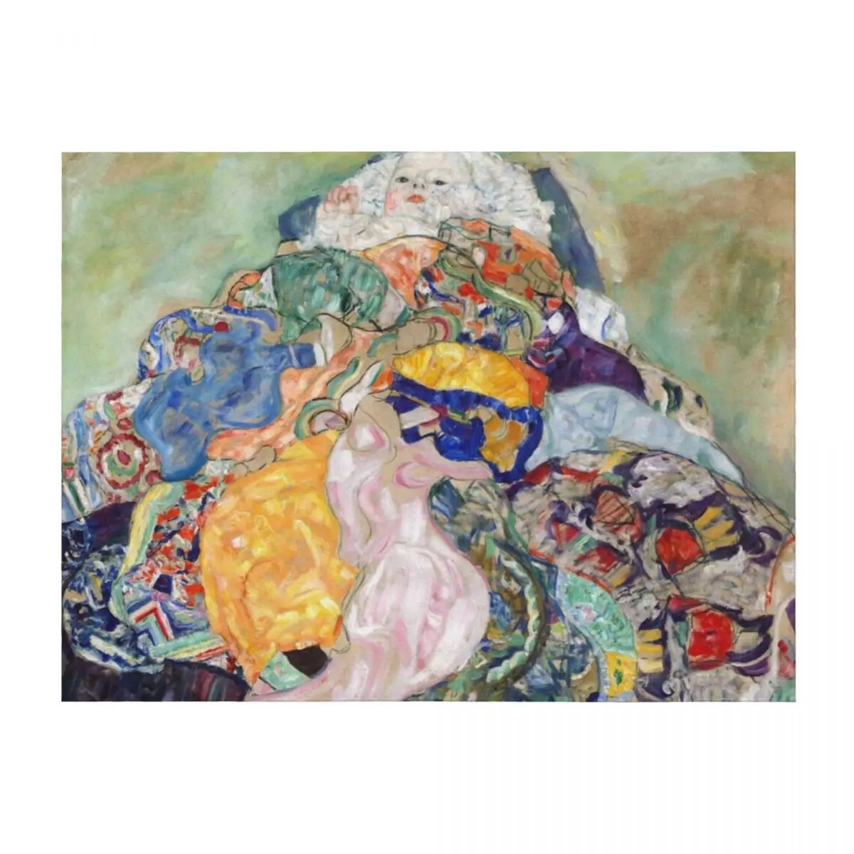 Gustav Klimt - Baby (Cradle) 1917/1918 Throw Blanket Decorative Sofa Hairy Bed linens Personalized Gift Blankets 
Gustav Klimt - Baby (Cradle) 1917/1918 Throw Blanket Decorative Sofa Hairy Bed linens Personalized Gift Blankets