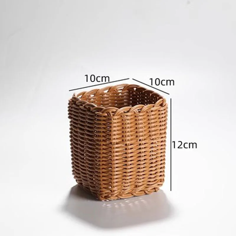 Plastic Imitation Rattan Woven Green Plant Flower Basket Succulent Flower Pot Cover Remote Control Tableware Storage Basket
Plastic Imitation Rattan Woven Green Plant Flower Basket Succulent Flower Pot Cover Remote Control Tableware Storage Basket