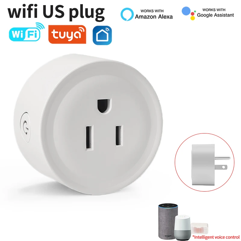 Умная розетка Wi-Fi с мониторингом энергии - голосовое управление Alexa Google Home, приложение Tuya, функция таймера - стандартная розетка США
Умная розетка Wi-Fi с мониторингом энергии - голосовое управление Alexa Google Home, приложение Tuya, функция таймера - стандартная розетка США