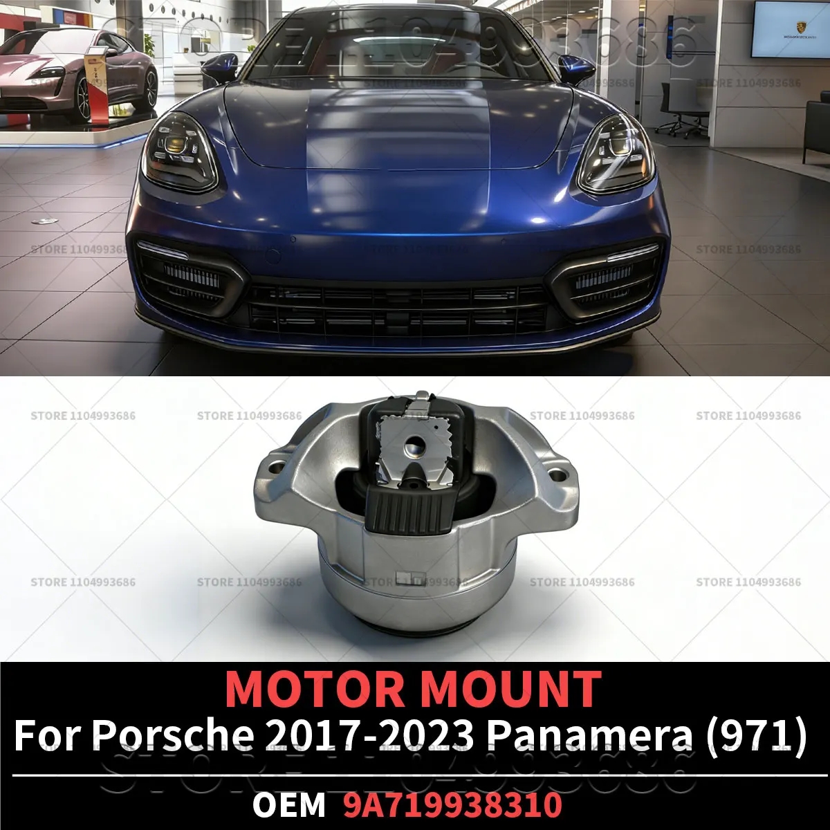 For Porsche 2017 2018 2019 2020 2021 2022 2022 2023 Panamera Base 4S (971) Engine Motor Bracket Left/Right OEM 9A719938310
For Porsche 2017 2018 2019 2020 2021 2022 2022 2023 Panamera Base 4S (971) Engine Motor Bracket Left/Right OEM 9A719938310
