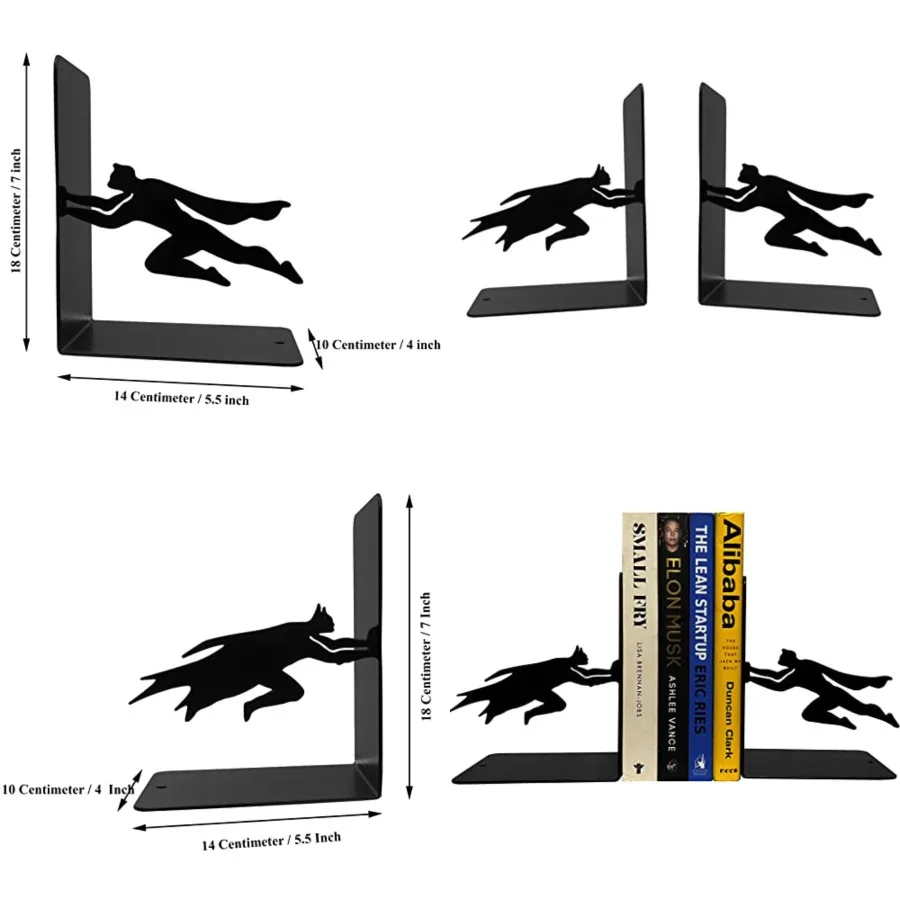 Superheros Decorative Bookends, Book Stopper, Metal Bookends, Book end Holders Book Stopper for Heavy Books Home/Office Decor/S
Superheros Decorative Bookends, Book Stopper, Metal Bookends, Book end Holders Book Stopper for Heavy Books Home/Office Decor/S