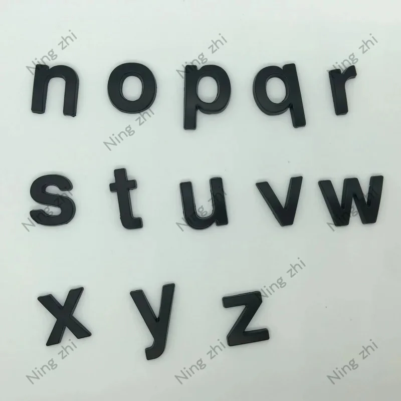 1pcs 3D Car Decals Hight about 25mm Metal Diy Lower Case Black Numbers and Letters Stickers Exterio Alphabet Accessories
1pcs 3D Car Decals Hight about 25mm Metal Diy Lower Case Black Numbers and Letters Stickers Exterio Alphabet Accessories