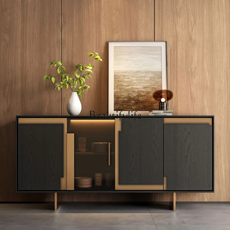 Medieval solid wood Nordic entrance glass door simple storage against the wall side cabinet
Medieval solid wood Nordic entrance glass door simple storage against the wall side cabinet