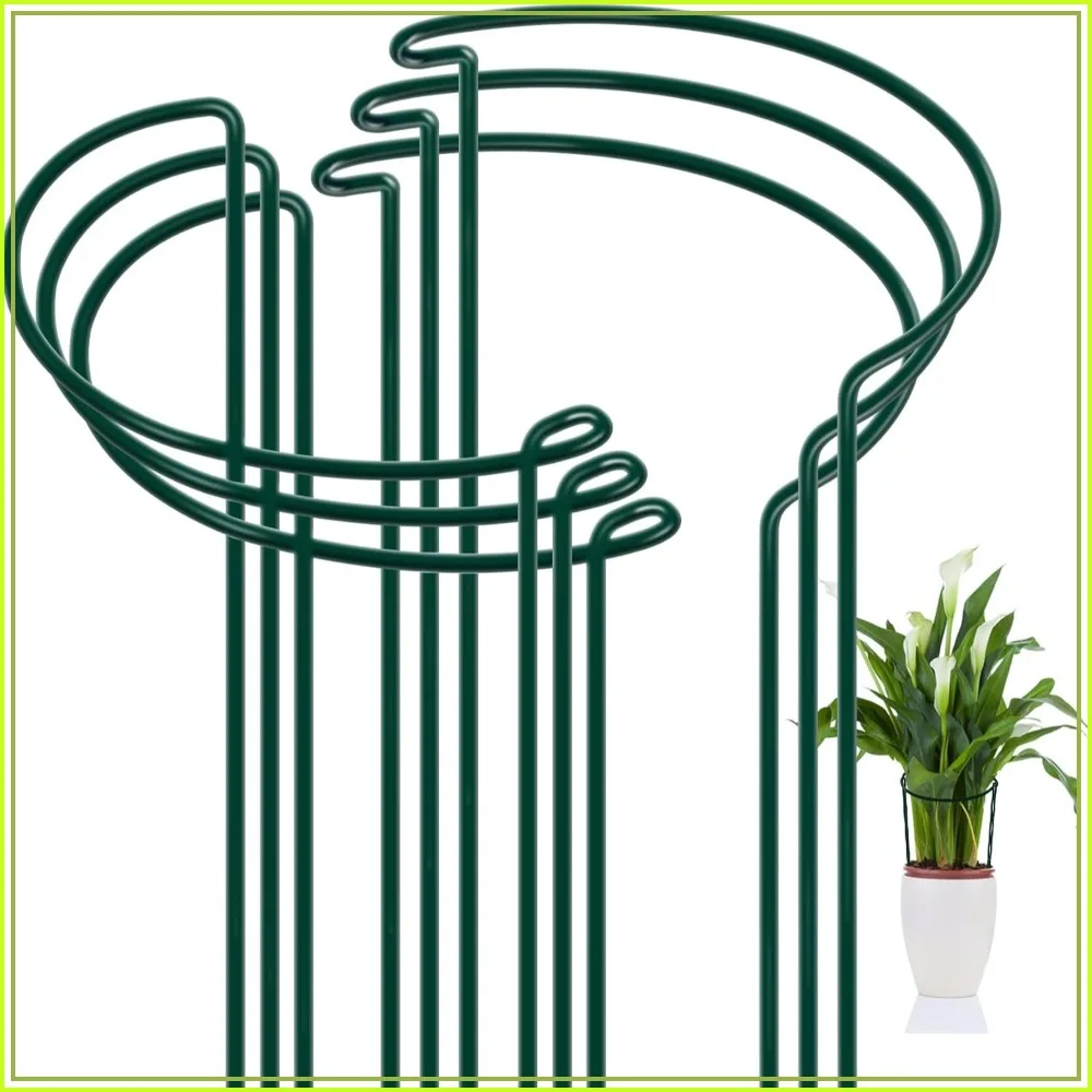 6 Pack Half Round Plant Support Stakes 10"x16" for Peonies, Hydrangeas, Roses, Dahlias - Garden Plant Supports
6 Pack Half Round Plant Support Stakes 10"x16" for Peonies, Hydrangeas, Roses, Dahlias - Garden Plant Supports