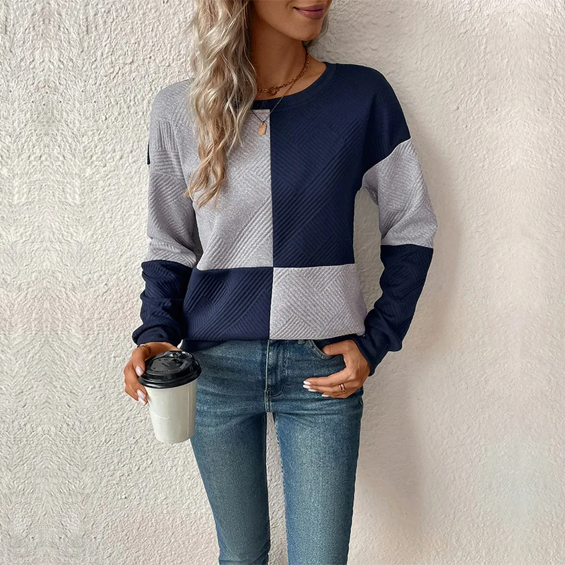 Autumn Sweatshirts Tops Women Chic Y2K Casual Pullover Top Long-sleeved Texture Fabric Square Crew Neck Sweater
Autumn Sweatshirts Tops Women Chic Y2K Casual Pullover Top Long-sleeved Texture Fabric Square Crew Neck Sweater