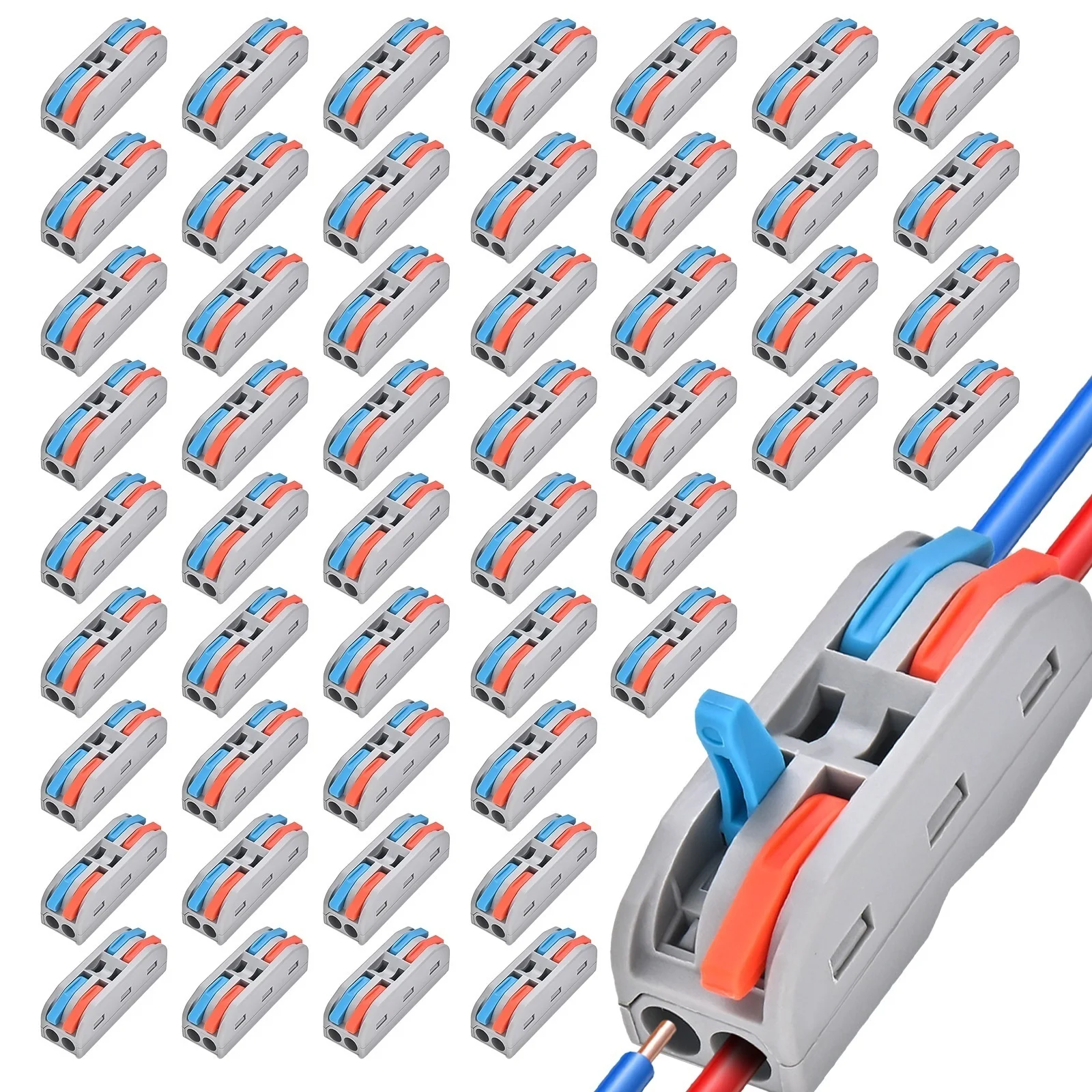 50pcs Terminal Connector Quick Connection Electrical Splice
50pcs Terminal Connector Quick Connection Electrical Splice