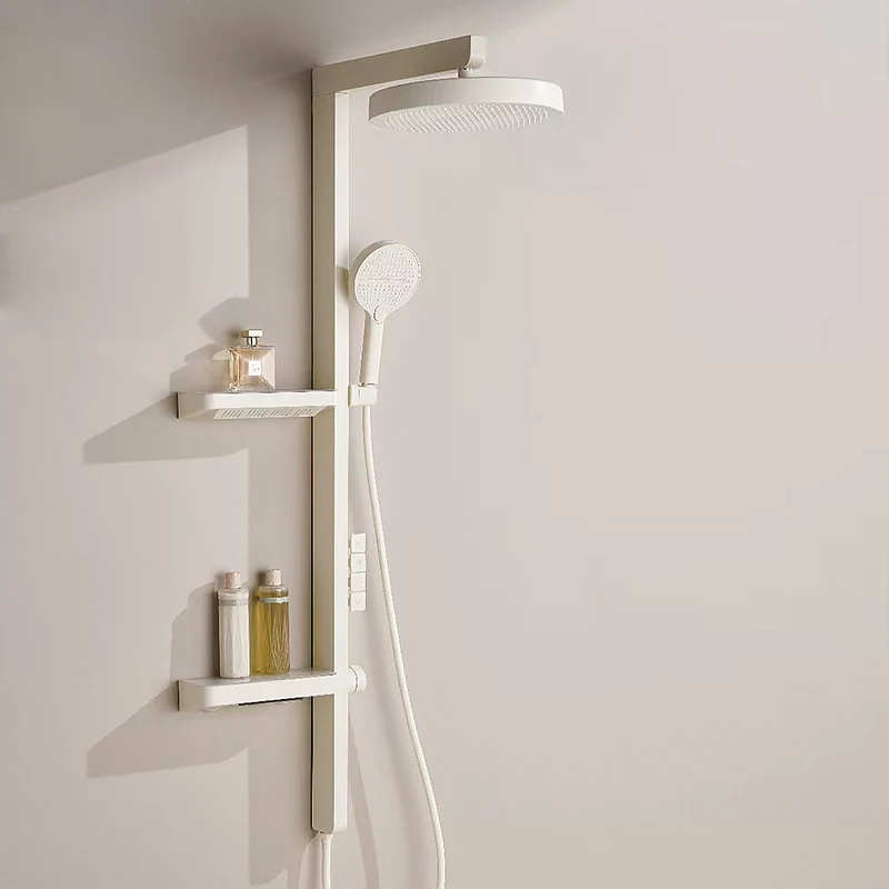 Bathroom digital display multi-functional bathroom shower shower set ladder pressurized storage
Bathroom digital display multi-functional bathroom shower shower set ladder pressurized storage