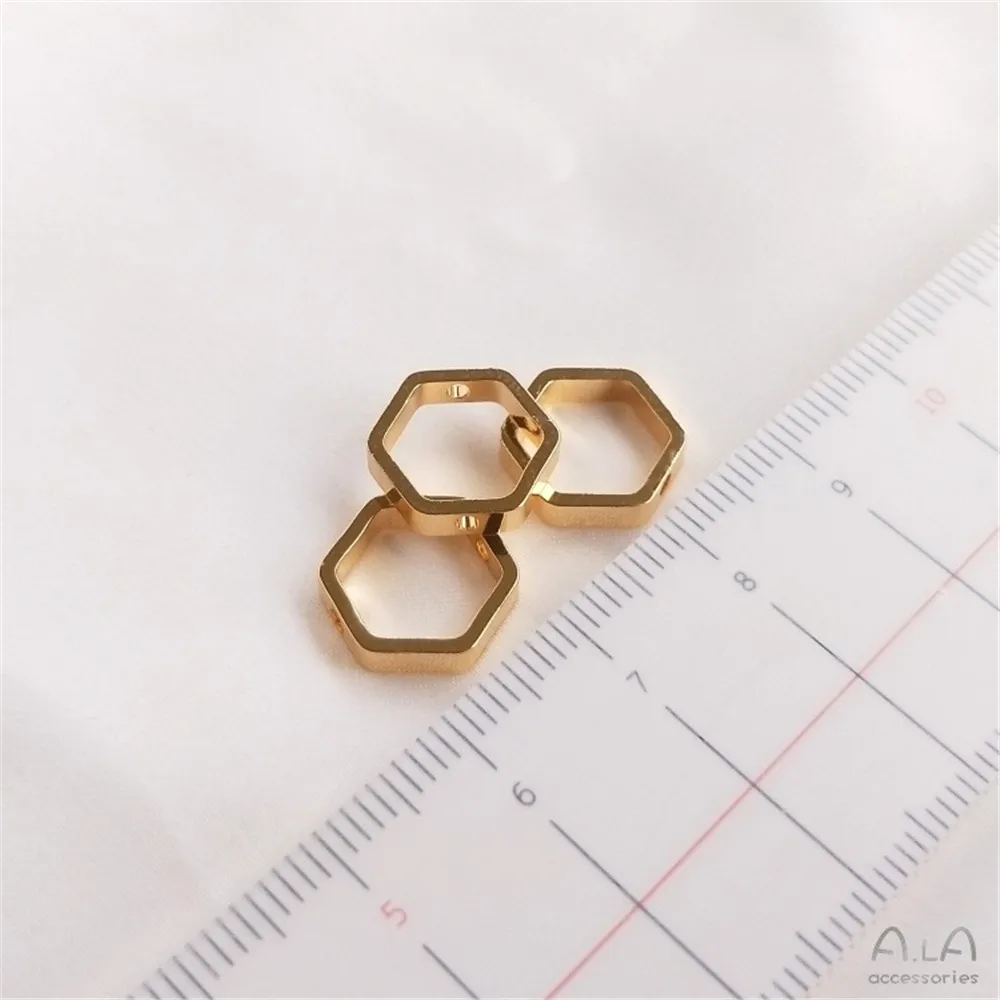 14k Gold-Color Fittings, Hexagonal Beads, Hexagonal Geometric Beaded Rings, DIY Handmade Beaded Jewelry Materials K058
14k Gold-Color Fittings, Hexagonal Beads, Hexagonal Geometric Beaded Rings, DIY Handmade Beaded Jewelry Materials K058