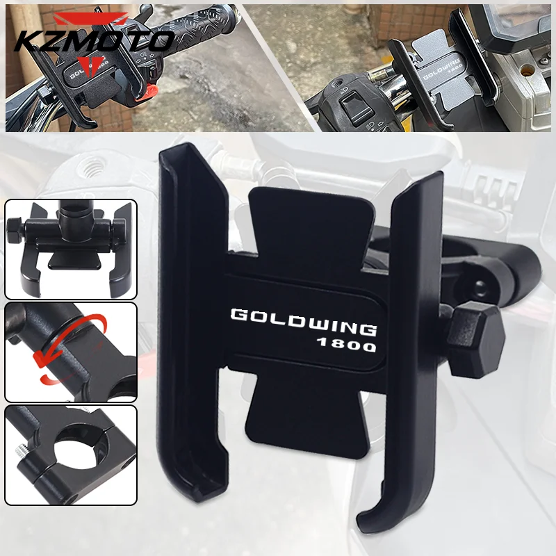 For HONDA Goldwing 1800 GOLDWING 1800 Motorcycle Mirror Mobile Phone Holder GSP Handlebar Phone Stand Bracket Accessories
For HONDA Goldwing 1800 GOLDWING 1800 Motorcycle Mirror Mobile Phone Holder GSP Handlebar Phone Stand Bracket Accessories