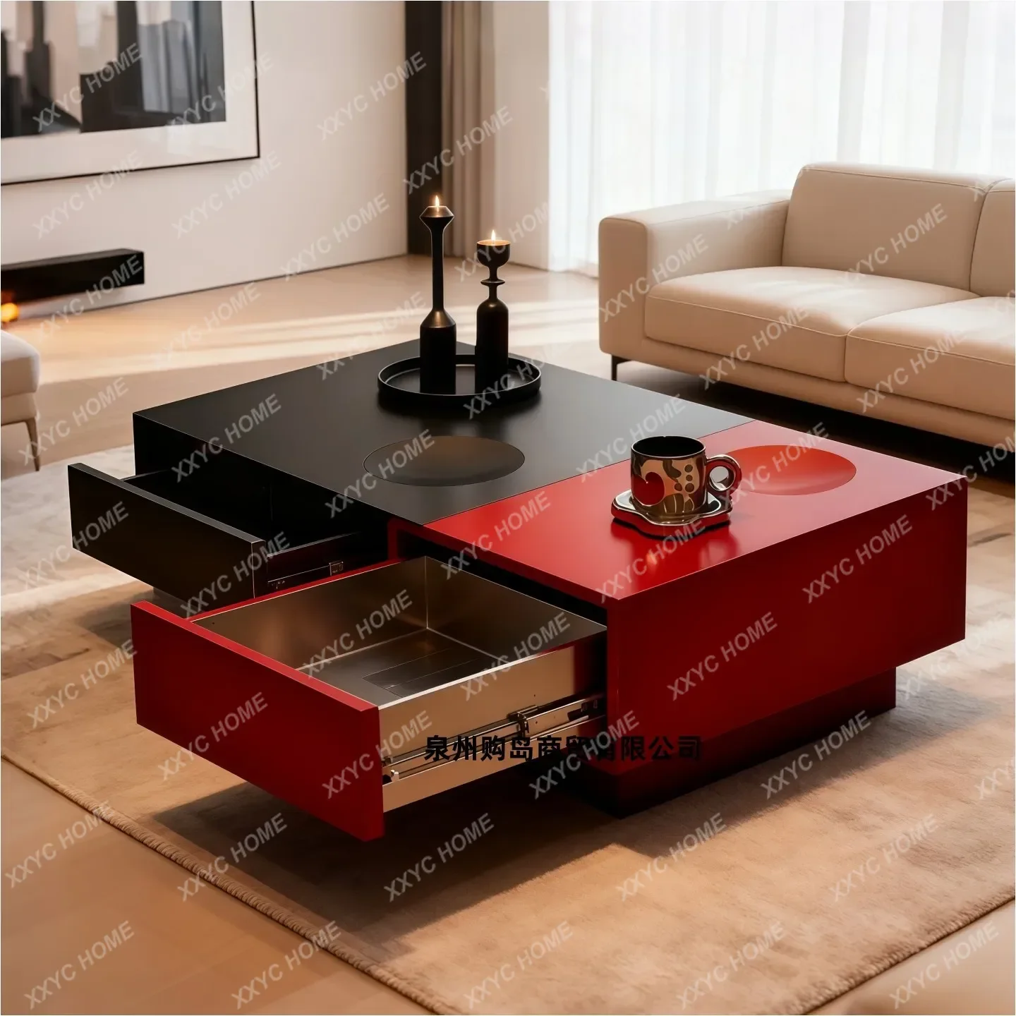 LModern Simple Color-blocking Home Lacquered Coffee Table Rectangular Combination Solid Wood Living Room Table Small Apartme
LModern Simple Color-blocking Home Lacquered Coffee Table Rectangular Combination Solid Wood Living Room Table Small Apartme