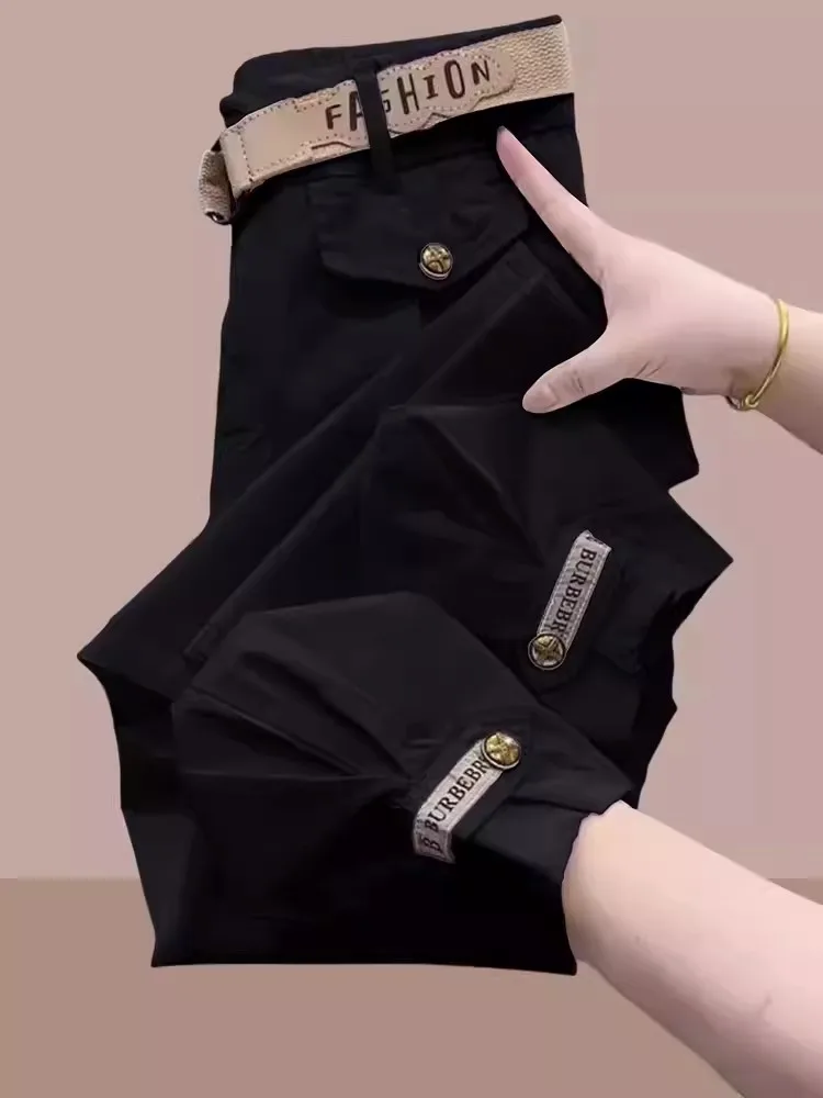 High Waist Nine-Five Casual Sports Pants Women's Thin Summer Workwear Trousers Harlan Loose Fit Comfortable Breathable
High Waist Nine-Five Casual Sports Pants Women's Thin Summer Workwear Trousers Harlan Loose Fit Comfortable Breathable