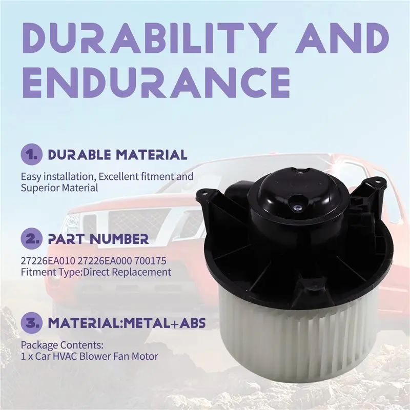 A33K-HVAC Blower Fan Motor For Nissan Frontier Pathfinder Xterra Equator 2005- 2021 Part Numbers 27226EA010 27226EA000 70
A33K-HVAC Blower Fan Motor For Nissan Frontier Pathfinder Xterra Equator 2005- 2021 Part Numbers 27226EA010 27226EA000 70