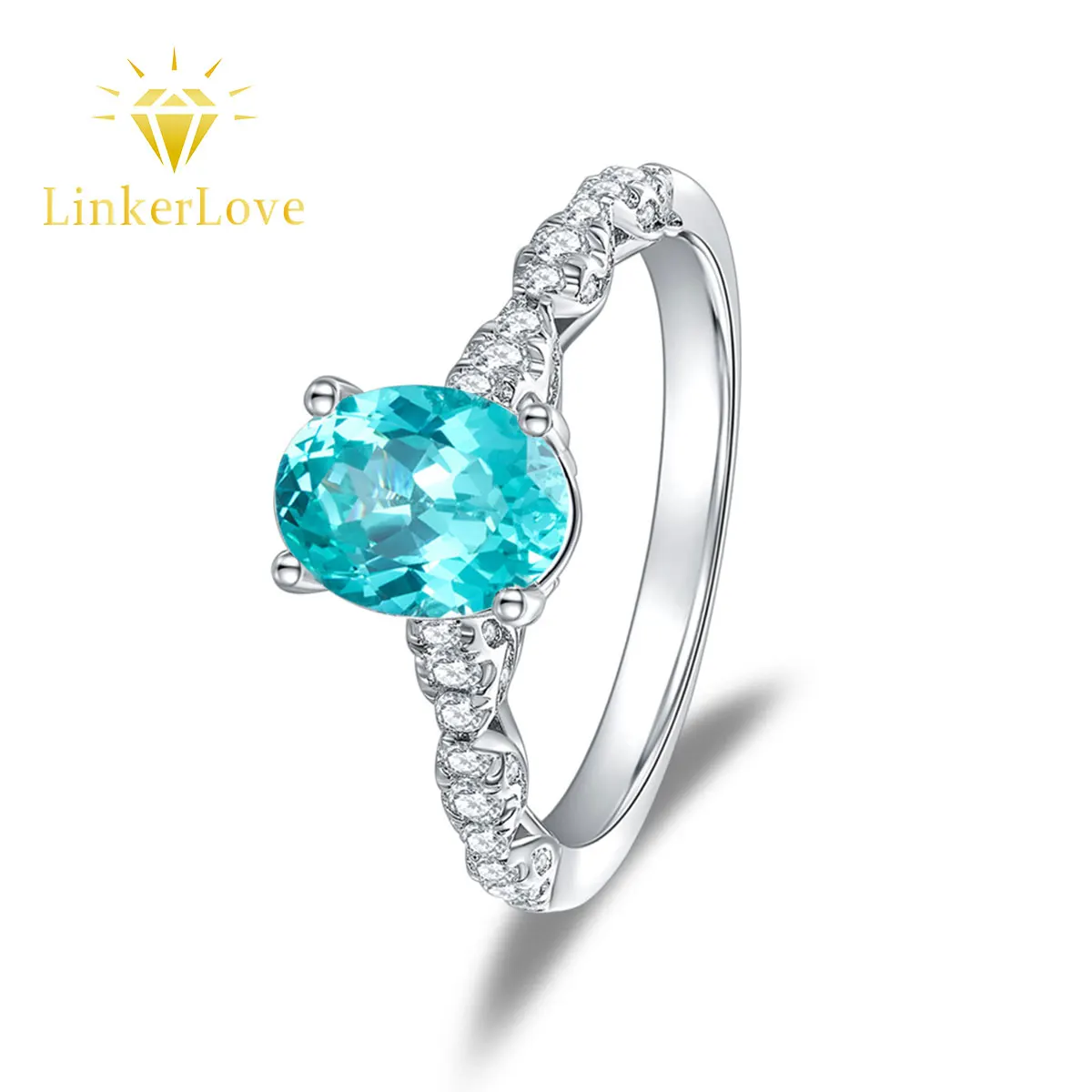 LinkerLove S925 Sterling Silver Paraiba Ring 1.5CT Oval Gemstone Engagement Ring Wedding Anniversary Gift for Women Fine Jewelry
LinkerLove S925 Sterling Silver Paraiba Ring 1.5CT Oval Gemstone Engagement Ring Wedding Anniversary Gift for Women Fine Jewelry