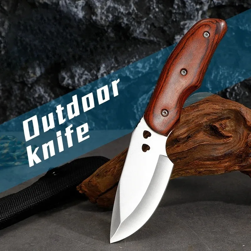Outdoor Portable Wooden Handle Mongolian Knife Power Knife Camping Knife Multi functional Sharp Straight Knife
Outdoor Portable Wooden Handle Mongolian Knife Power Knife Camping Knife Multi functional Sharp Straight Knife