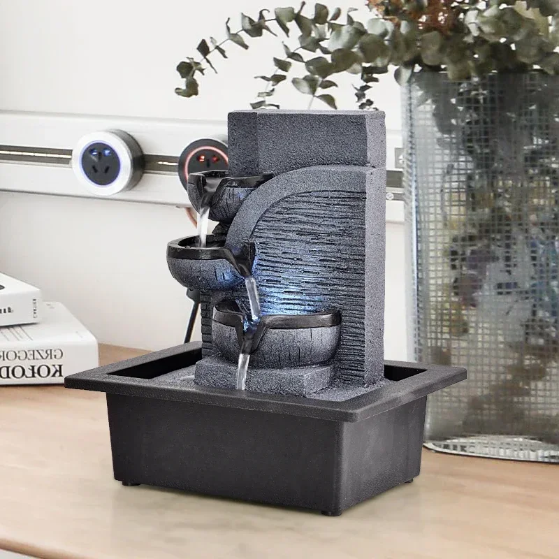HandMade Home Decorative Desktop Fountains Indoor Water Fountain Creative Craft Home Decor&Figurines FengShui Waterfall Fountain
HandMade Home Decorative Desktop Fountains Indoor Water Fountain Creative Craft Home Decor&Figurines FengShui Waterfall Fountain