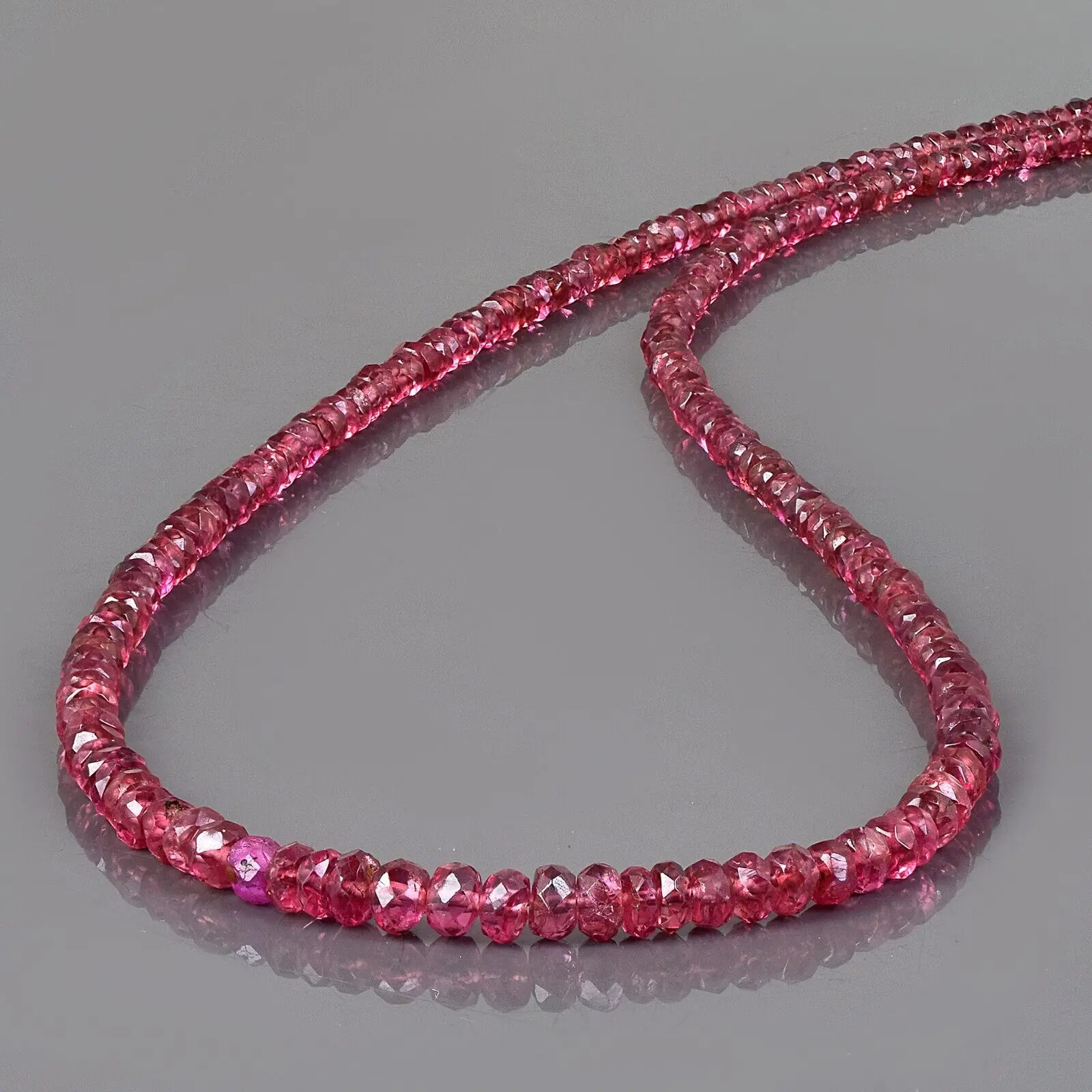 Earth Mined Natural Red Spinel Gemstone 3mm Beads Strand Necklace For Women
Earth Mined Natural Red Spinel Gemstone 3mm Beads Strand Necklace For Women