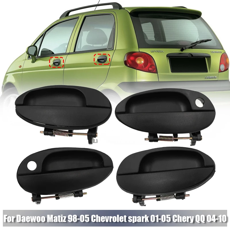 Exterior Door Handle 96507783 96507784 96507789 for Daewoo Matiz 1998-2005,Chevrolet spark 2001-2005,Chery QQ 2004-2010
Exterior Door Handle 96507783 96507784 96507789 for Daewoo Matiz 1998-2005,Chevrolet spark 2001-2005,Chery QQ 2004-2010