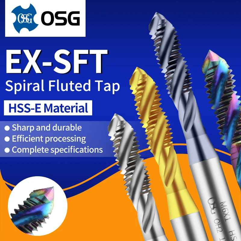 EIMOGE TAP 1 шт. Японский метрический спиральный метчик OSG HSSE EX-SFT M11M12M14M15M16, черный, для нержавеющей стали/стали с содержанием кобальта
EIMOGE TAP 1 шт. Японский метрический спиральный метчик OSG HSSE EX-SFT M11M12M14M15M16, черный, для нержавеющей стали/стали с содержанием кобальта