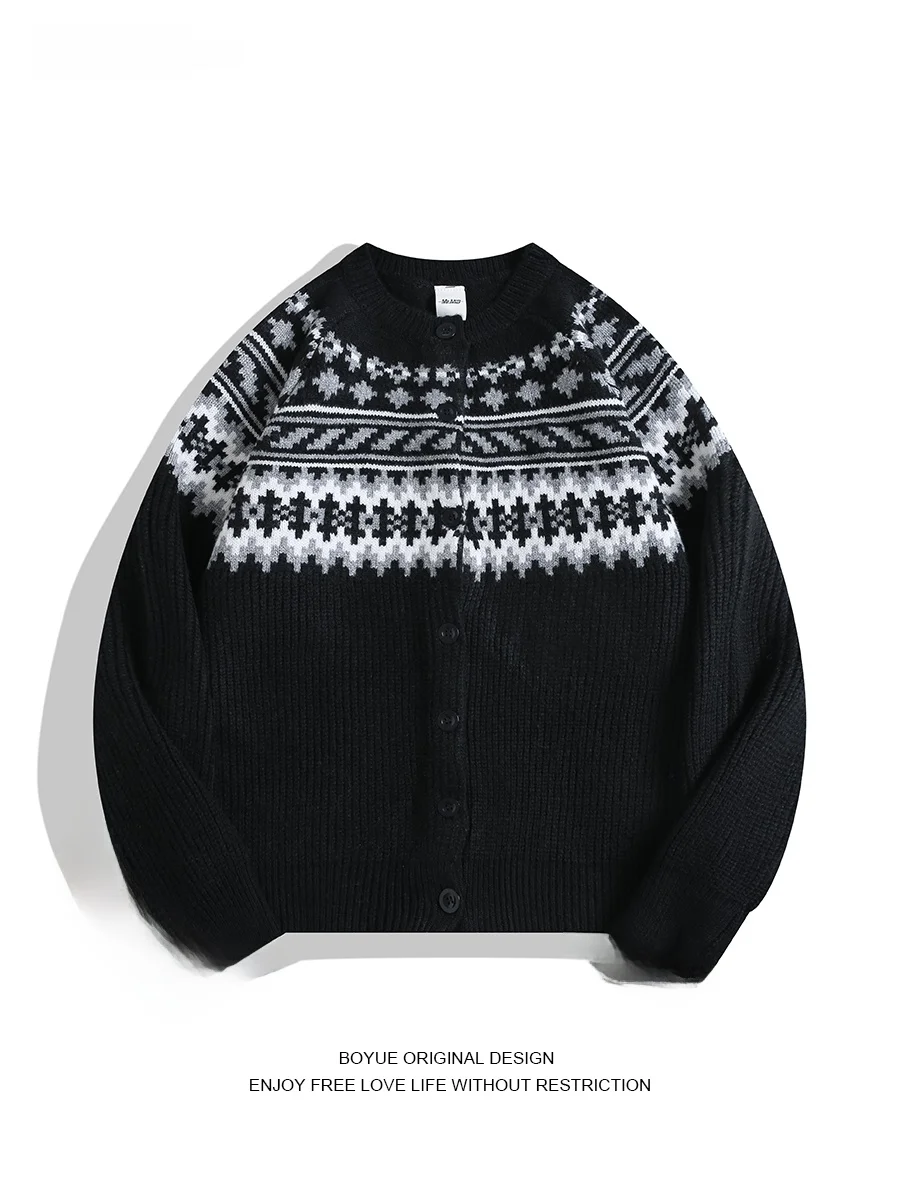 Boyue Nordic Fair Isle Knitted Sweater Jaet Heavyweight Retro Aosphere Casual ex Long Sve round Ne Warmth Outerwear
Boyue Nordic Fair Isle Knitted Sweater Jaet Heavyweight Retro Aosphere Casual ex Long Sve round Ne Warmth Outerwear