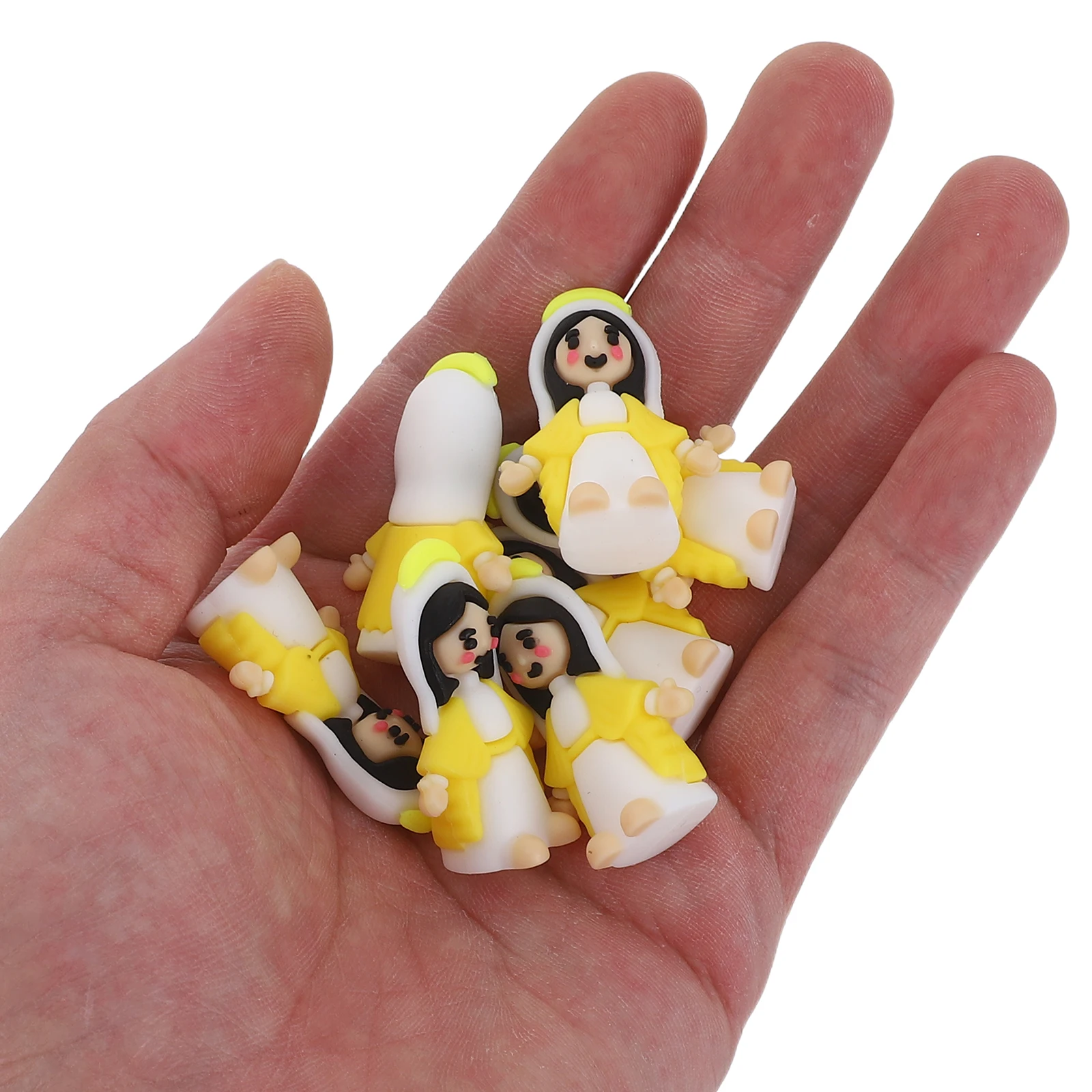 50pcs Mini Virgin Mary Statue Small Pvc Blessed Mother For Desk Home Church Decor Catholic Religious Ornament Party Favor
50pcs Mini Virgin Mary Statue Small Pvc Blessed Mother For Desk Home Church Decor Catholic Religious Ornament Party Favor