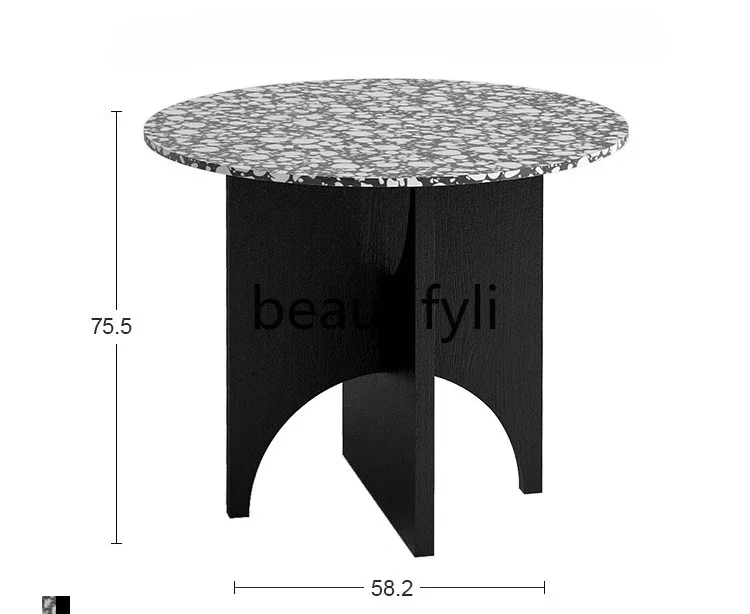 A16 Terrazzo table living room household solid wood dining table small apartment round eating table simple 
A16 Terrazzo table living room household solid wood dining table small apartment round eating table simple