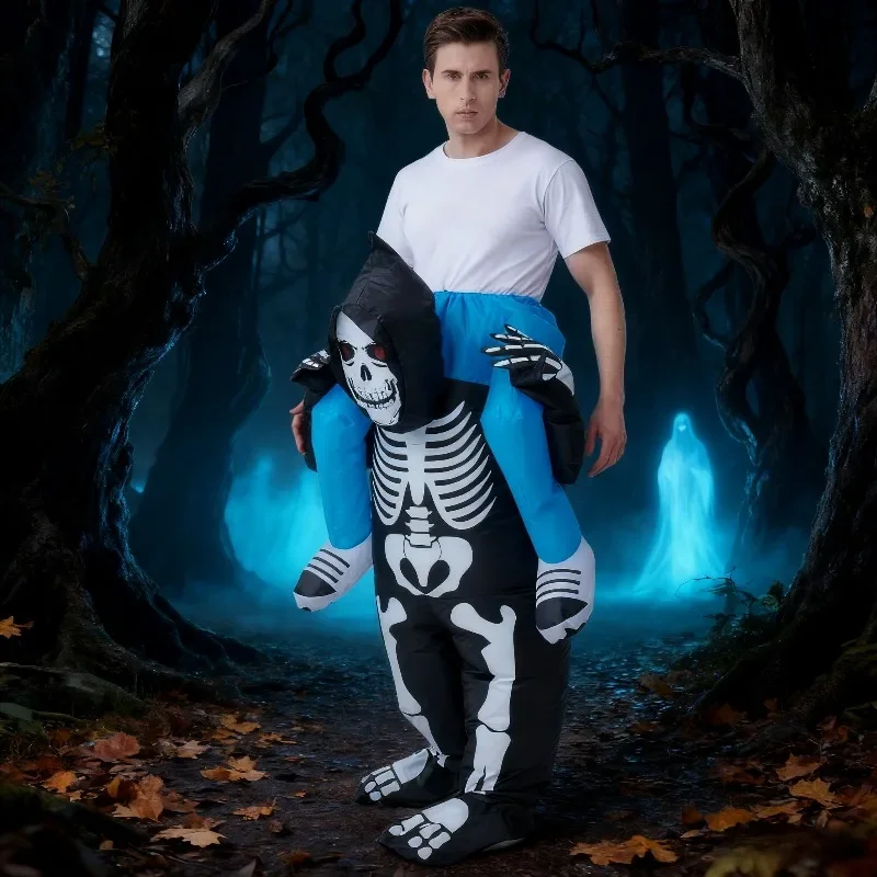 Надувной костюм Скелета Раймана, комбинезон со скелетом для верховой езды, надувное нарядное платье Through The Air Fun, рождественское косплей-вечеринка
Надувной костюм Скелета Раймана, комбинезон со скелетом для верховой езды, надувное нарядное платье Through The Air Fun, рождественское косплей-вечеринка