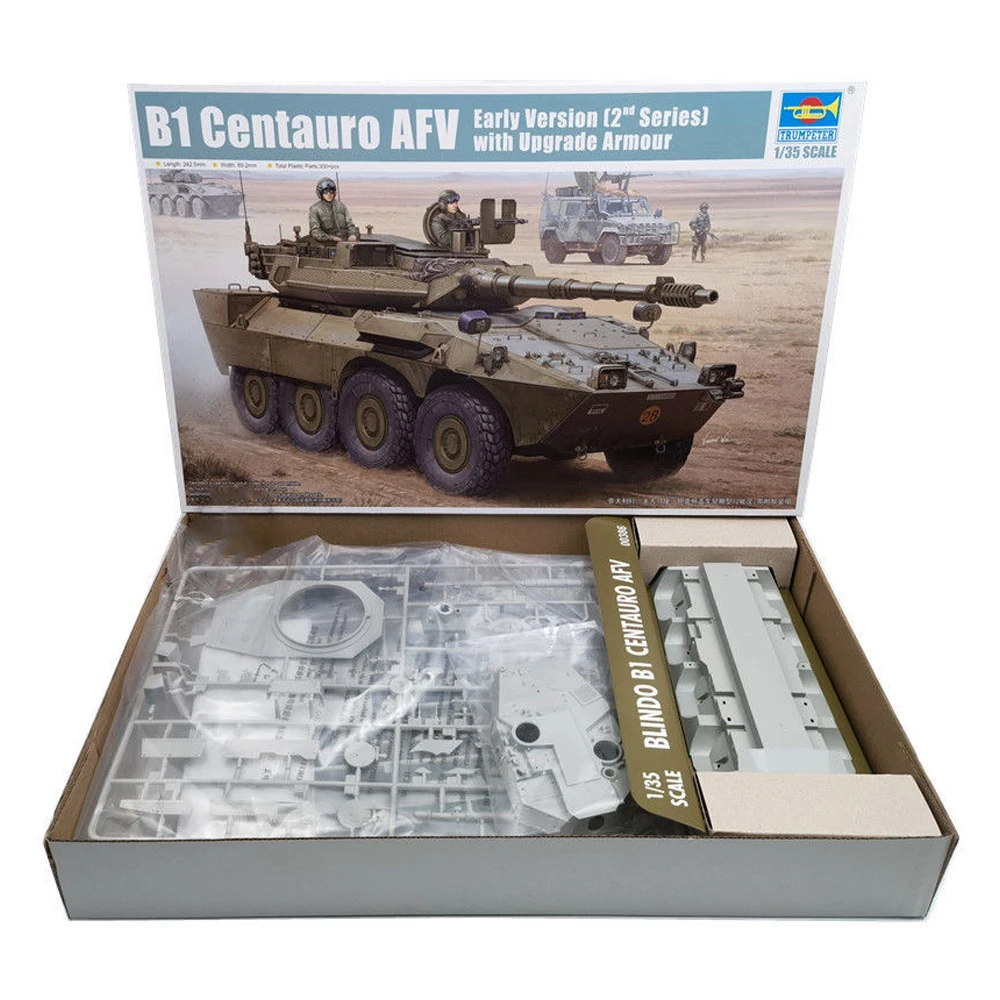 Trumpeter 01564 1:35 Scale Italian B1 Centauro 2nd AFV Tank Destroyer W/ Armour Plastic Assembly Model Kit Military Building Toy
Trumpeter 01564 1:35 Scale Italian B1 Centauro 2nd AFV Tank Destroyer W/ Armour Plastic Assembly Model Kit Military Building Toy
