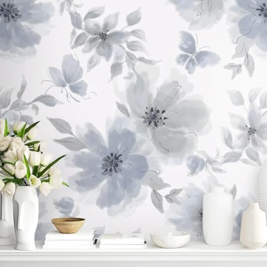 17.32"x394" Wallpaper Floral Peel and Stick Wallpaper Floral Contact Paper Modern Watercolor Flower Wall Paper for Bedroom Livi
17.32"x394" Wallpaper Floral Peel and Stick Wallpaper Floral Contact Paper Modern Watercolor Flower Wall Paper for Bedroom Livi