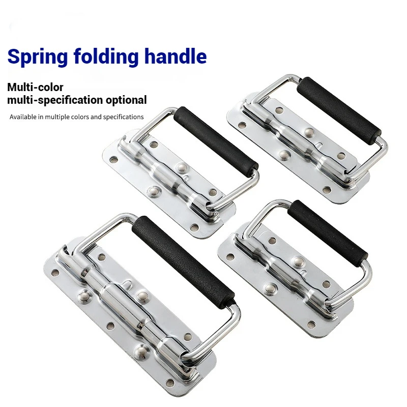 304 Stainless Steel Folding Handle Toolbox Spring Handle - Heavy Duty for Aluminum Case/ Industrial Equipment - Rustproof
304 Stainless Steel Folding Handle Toolbox Spring Handle - Heavy Duty for Aluminum Case/ Industrial Equipment - Rustproof
