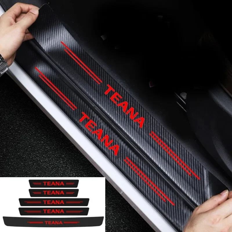 Защитная Наклейка на порог автомобильной двери для Nissan Teana Logo Tiida Nismo Note X Trail T32, аксессуары из углеродного волокна
Защитная Наклейка на порог автомобильной двери для Nissan Teana Logo Tiida Nismo Note X Trail T32, аксессуары из углеродного волокна