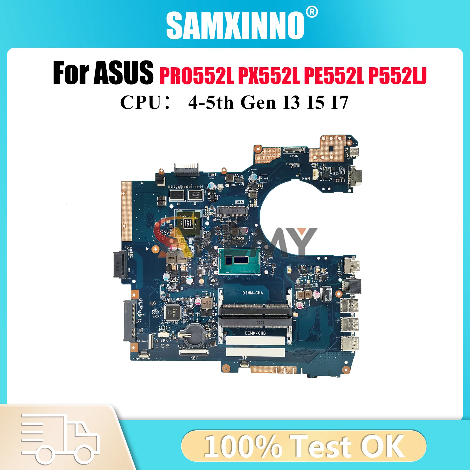 P552LJ Laptop Motherboard For ASUS ProArt P552LJ PE552L PRO552L PX552L P552L Notebook Mainboard With I3 I5 I7 CPU 100% tests OK
P552LJ Laptop Motherboard For ASUS ProArt P552LJ PE552L PRO552L PX552L P552L Notebook Mainboard With I3 I5 I7 CPU 100% tests OK
