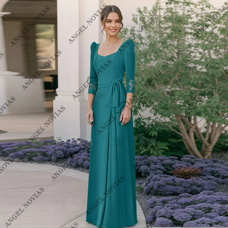 Customized Long Sheath Green Mother of the Bride Dresses with Sleeves Wedding Guest Gowns Vestido De Festa De Casamento
Customized Long Sheath Green Mother of the Bride Dresses with Sleeves Wedding Guest Gowns Vestido De Festa De Casamento