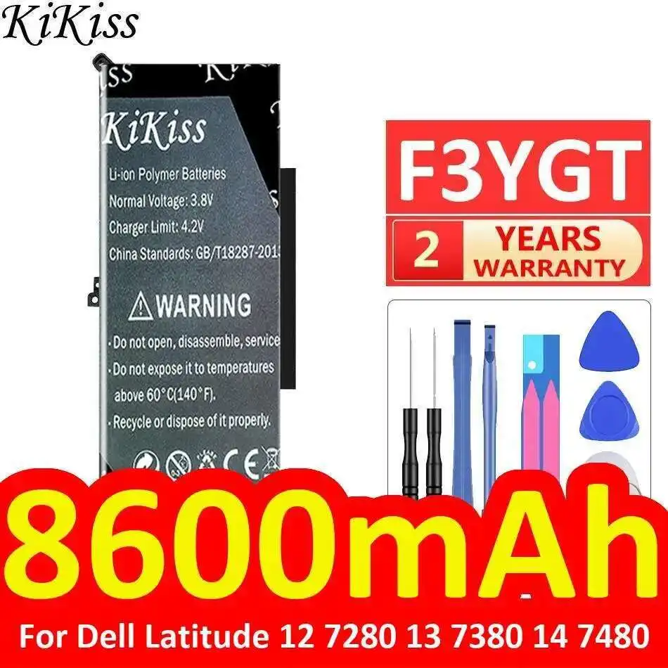 Battery F3YGT 8600Mah For Dell Latitude 12 7280 7290 E7280 E7290 13 7380 7390 E7380 E7390 14 7480 7490 E7480 E7490 C27RW PGFX4
Battery F3YGT 8600Mah For Dell Latitude 12 7280 7290 E7280 E7290 13 7380 7390 E7380 E7390 14 7480 7490 E7480 E7490 C27RW PGFX4