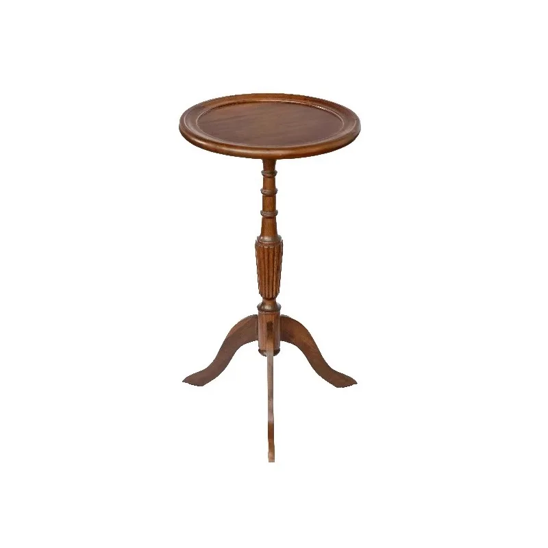 American medieval three-legged coffee table solid wood small edge small round table retro wooden small coffee table flower pot s
American medieval three-legged coffee table solid wood small edge small round table retro wooden small coffee table flower pot s