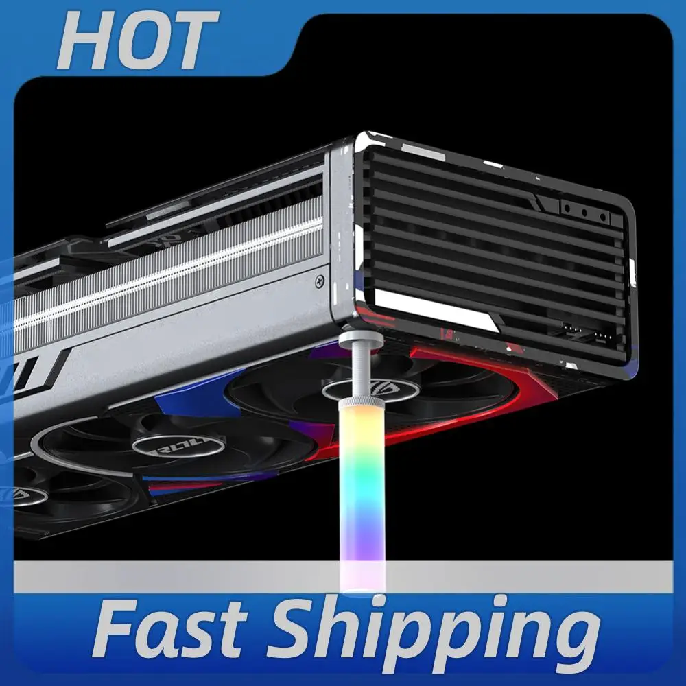 5V 3Pin ARGB Graphics Card GPU Holder Support Adjustable Telescopic Rotary GPU Support Bracket Magnet Base Desktop PC Accessory
5V 3Pin ARGB Graphics Card GPU Holder Support Adjustable Telescopic Rotary GPU Support Bracket Magnet Base Desktop PC Accessory