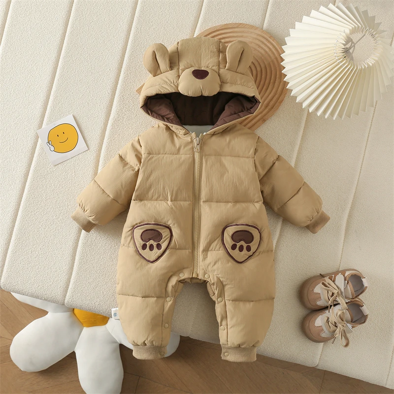Thiened Fce Winter Rer with Hat for Newborn Babies Cartoon Print Warm Clamell Closure Long Sve Mid-Length Jaet
Thiened Fce Winter Rer with Hat for Newborn Babies Cartoon Print Warm Clamell Closure Long Sve Mid-Length Jaet