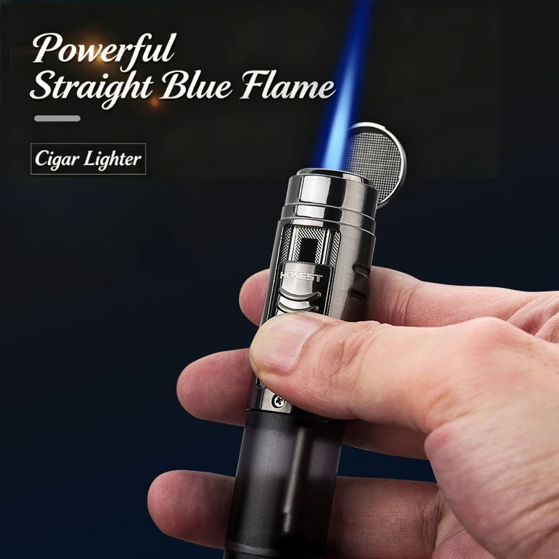 Creative Jet Flame Torch Lighter with Visible Gas Tank, Windproof Refillable Butane Lighter Construction for Daily Use
Creative Jet Flame Torch Lighter with Visible Gas Tank, Windproof Refillable Butane Lighter Construction for Daily Use
