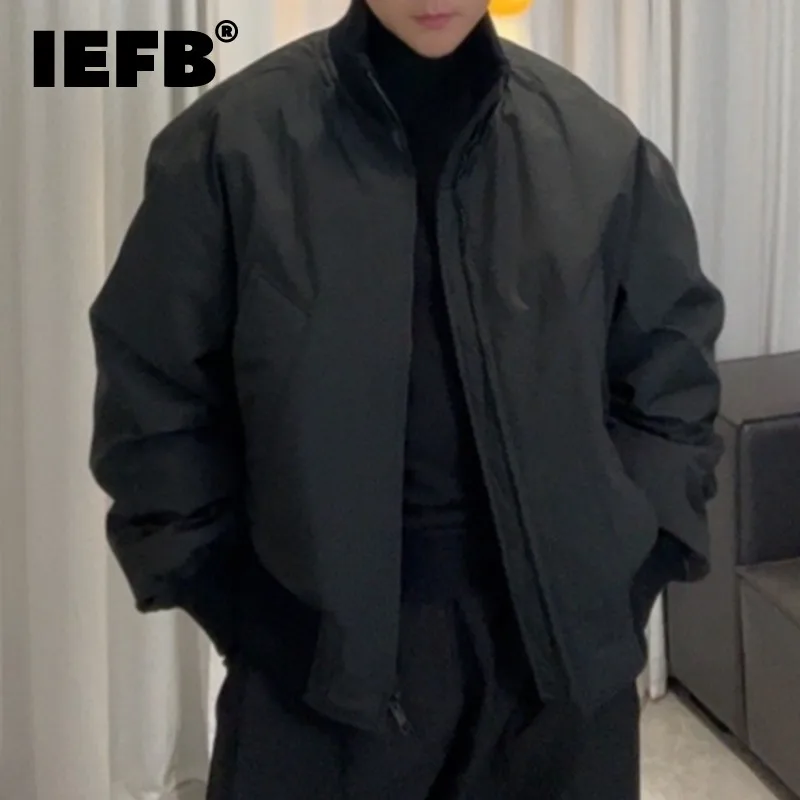 IEFB простые мужские стеганые куртки, повседневные куртки с воротником-стойкой, утолщенная молния, однотонные свободные мужские пальто, короткая мужская одежда, зима 9C8247
IEFB простые мужские стеганые куртки, повседневные куртки с воротником-стойкой, утолщенная молния, однотонные свободные мужские пальто, короткая мужская одежда, зима 9C8247