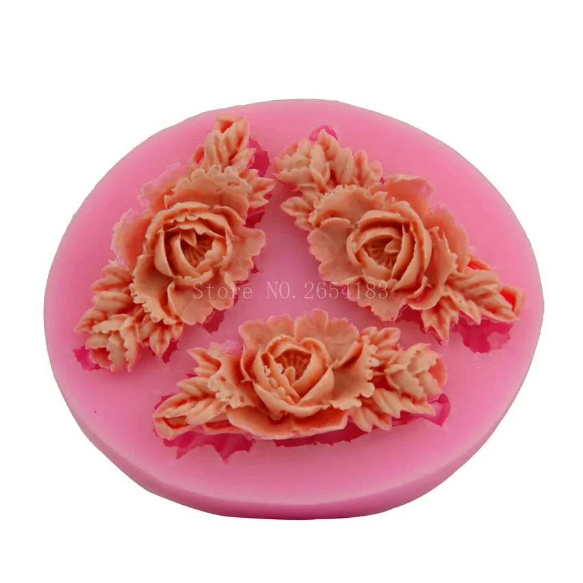 Rose with Leaf Fondant Soap 3D Cake Silicone Mold Cupcake Jelly Candy Chocolate Decoration Baking Tool Moulds FQ1666
Rose with Leaf Fondant Soap 3D Cake Silicone Mold Cupcake Jelly Candy Chocolate Decoration Baking Tool Moulds FQ1666