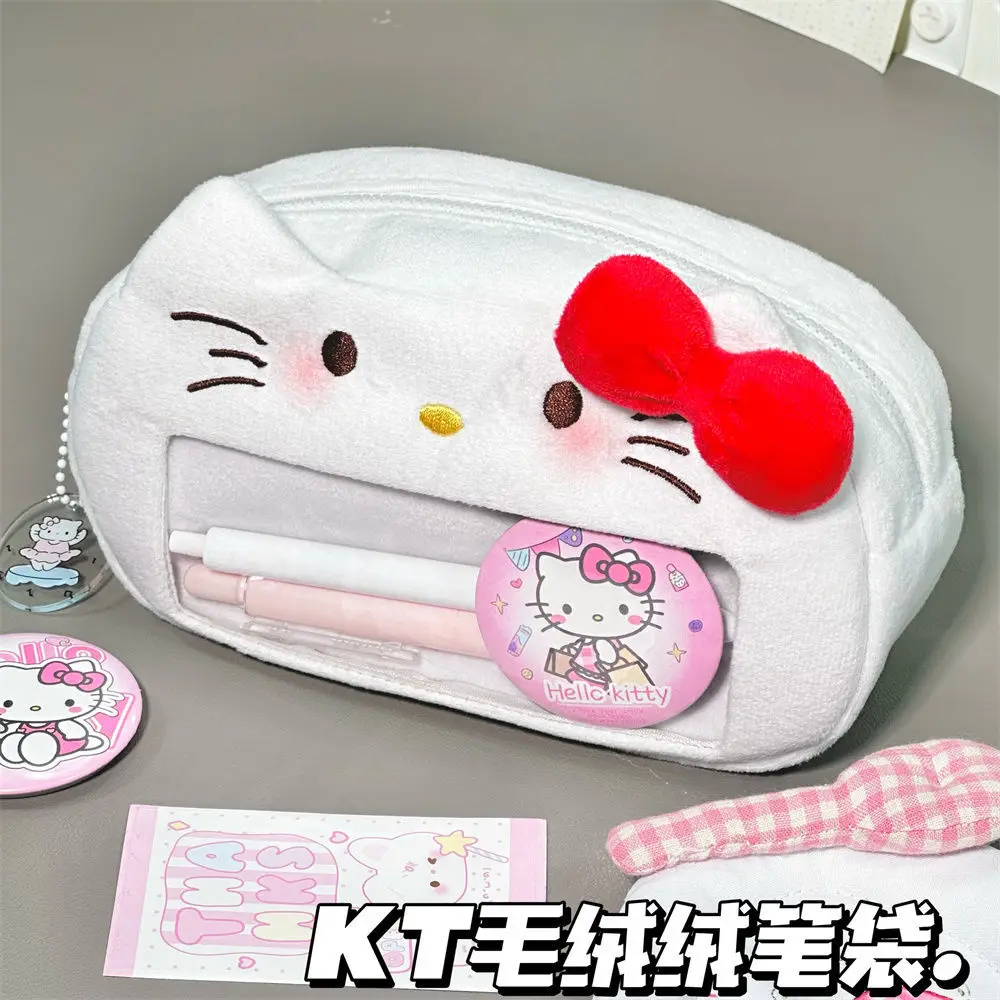 Sweet Anime Hello Kitty MINISO Ins Kawaii Student Girl Heart Stationery Pen Box Cute Cartoon Pen Bag Plush Lovely Gifts Toys
Sweet Anime Hello Kitty MINISO Ins Kawaii Student Girl Heart Stationery Pen Box Cute Cartoon Pen Bag Plush Lovely Gifts Toys