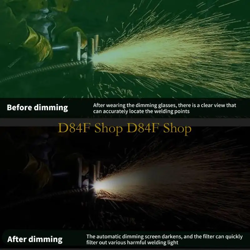 D84F Auto Dimming Welding Goggles Eye Safety Protective Lens Glasses Tool Welding Glasses For Tig Plasma Cutting
D84F Auto Dimming Welding Goggles Eye Safety Protective Lens Glasses Tool Welding Glasses For Tig Plasma Cutting
