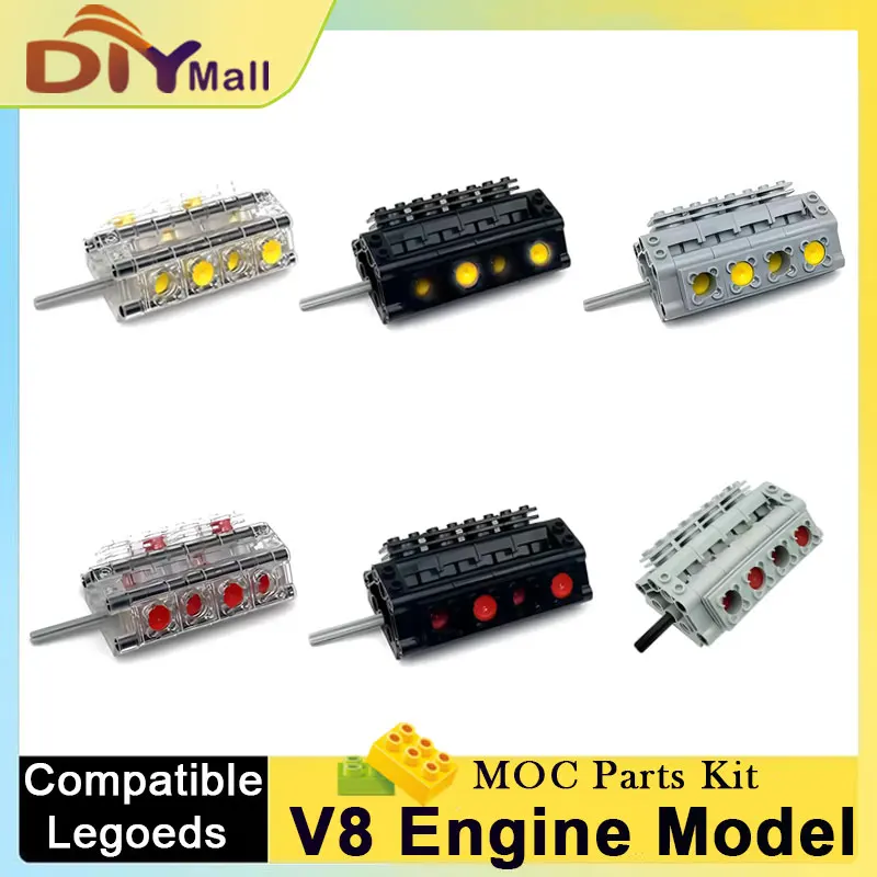 Комплект модели двигателя MOC V8 — динамические строительные блоки своими руками с движущимися поршнами, совместимые с развивающей игрушкой Legoeds STEM для взрослых
Комплект модели двигателя MOC V8 — динамические строительные блоки своими руками с движущимися поршнами, совместимые с развивающей игрушкой Legoeds STEM для взрослых