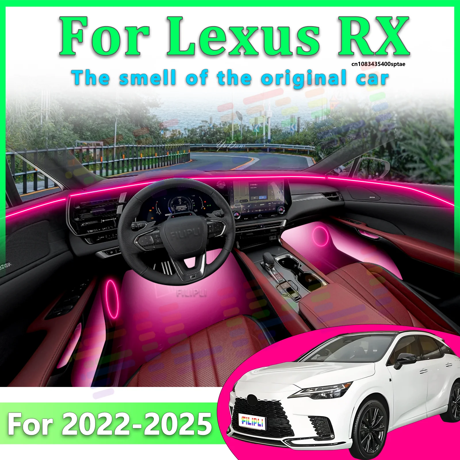 For Lexus RX 2022-26 Luxury Automotive Interior LED Ambient Light 64 Color Welcome Mode Hidden Design In Car Comfort Enhancement
For Lexus RX 2022-26 Luxury Automotive Interior LED Ambient Light 64 Color Welcome Mode Hidden Design In Car Comfort Enhancement