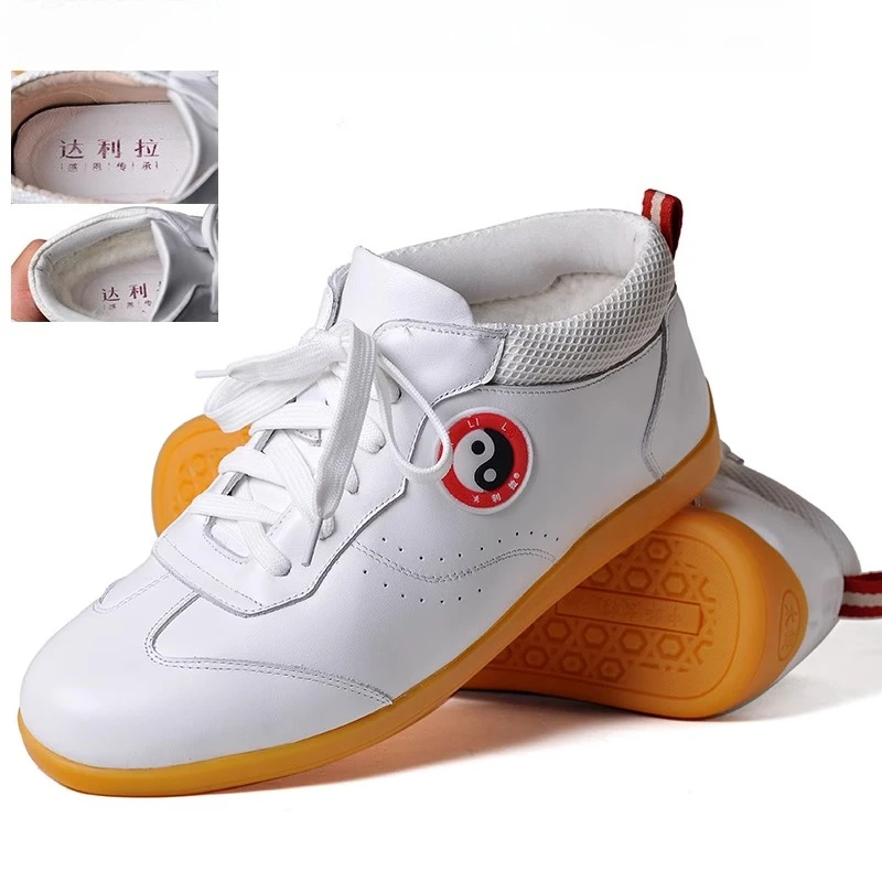 Genuine Cowhide Leather Tai Chi Shoes for Kung Fu Wushu Martial Arts Soft Flexible Sole Light weight Men Women Footwear
Genuine Cowhide Leather Tai Chi Shoes for Kung Fu Wushu Martial Arts Soft Flexible Sole Light weight Men Women Footwear