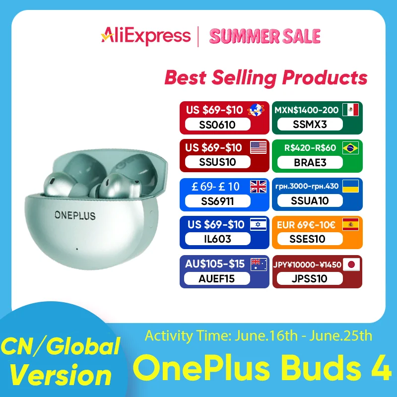 OnePlus Buds 4 Wireless Earphones Long Range IP55 Waterproof AI Call Noise Reduction Portable Earbuds 5.4 For OnePlus 13 13T
OnePlus Buds 4 Wireless Earphones Long Range IP55 Waterproof AI Call Noise Reduction Portable Earbuds 5.4 For OnePlus 13 13T