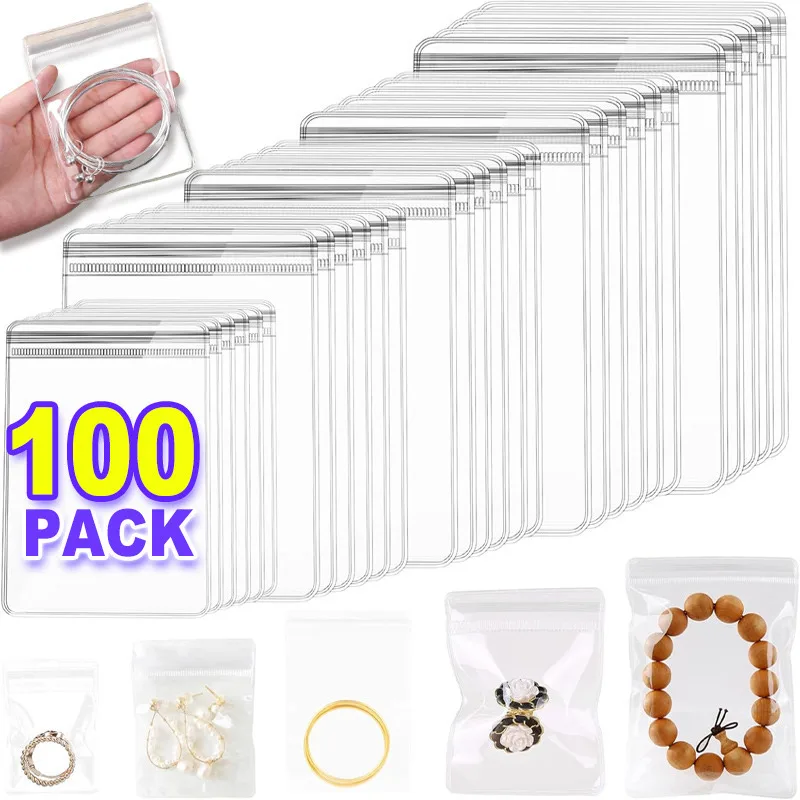 10-100PCS Thick PVC Jewelry Bags Clear Anti Tarnish Self Sealing Pouches for Storage Display Organizer Packaging Earrings Rings
10-100PCS Thick PVC Jewelry Bags Clear Anti Tarnish Self Sealing Pouches for Storage Display Organizer Packaging Earrings Rings